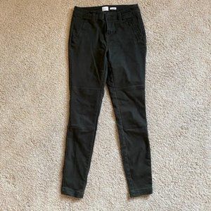 Skinny Army Green Denim Pants